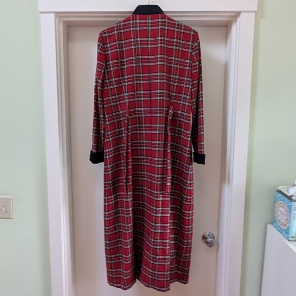Red Tartan Plaid Dress, Orvis, Jessica Howard, size 12 - Picture 8 of 14